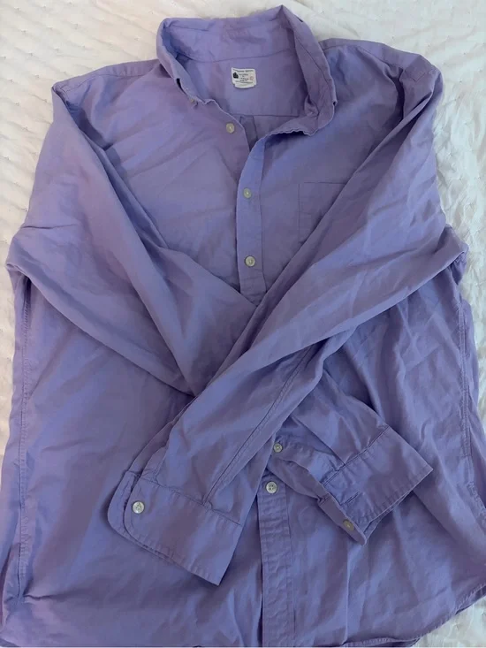 J. Crew Lavender Oxford Button-Down Shirt
