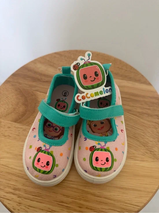 Pink & Teal Kids Mary Jane Shoes