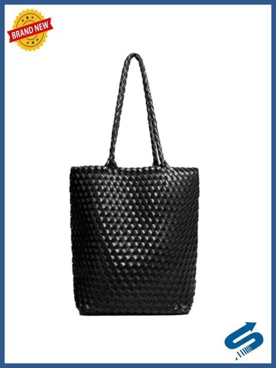 Woven Tote Bag Women Hobo Purse Beach Handbag Rattan