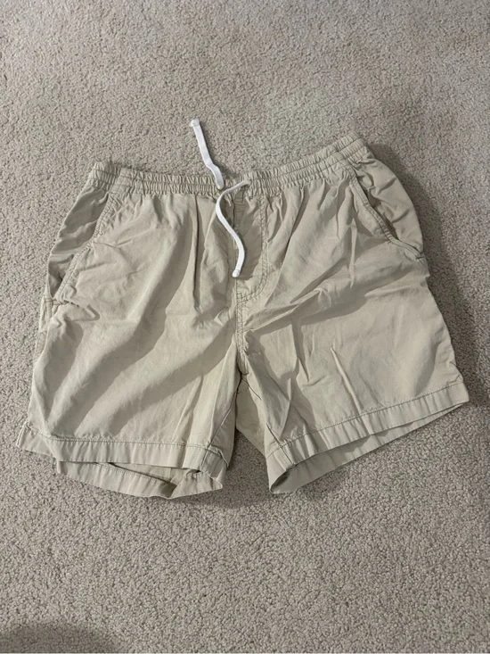 J. Crew Men's Khaki Drawstring Athletic Shorts