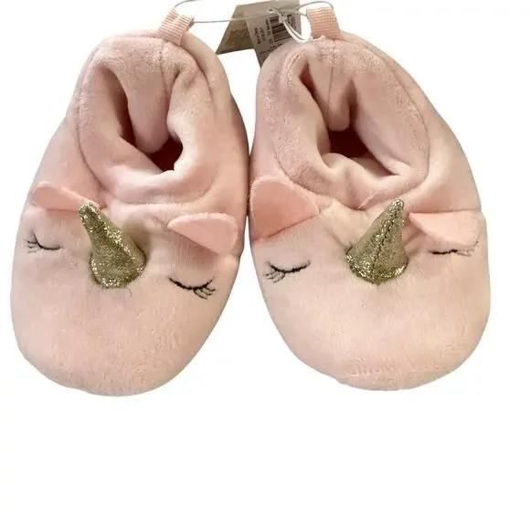 Old Navy Unisex Pale Pink Fleece Bootie Baby 12-18 Months