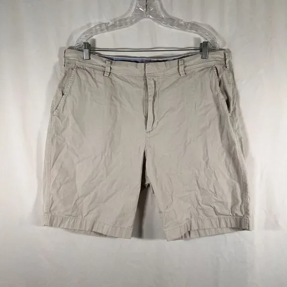 J. Crew Chino Shorts 38 Khaki Pockets Button Zip 10
