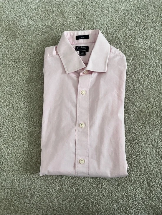 J. Crew Light Pink Slim Dress Shirt