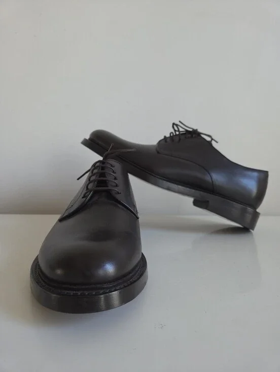 J.Crew Essex Leather Derbys Dark Brown Size 10 New ($450)