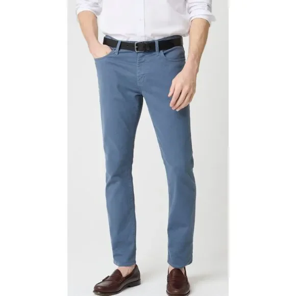 J.Crew Garment Dyed Slate Blue Straight Fit Five Pocket Classic Denim Pant 36/30