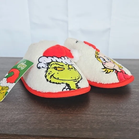 Grinch Christmas Slippers