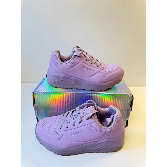 Skechers Unisex-Child Uno Ice, Lavender, 11.5 Little Kid
