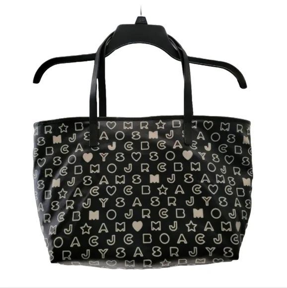 Marc by Marc Jacobs monogrammed PVC leather strap tote bag