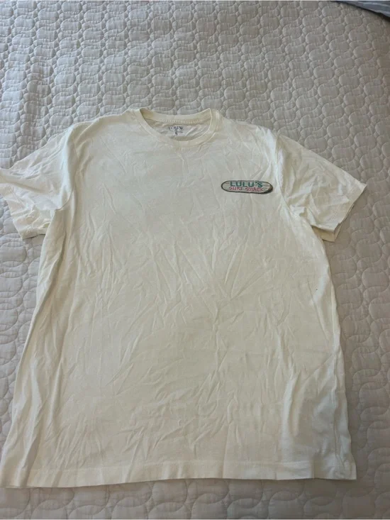 J. Crew Cream Graphic Crewneck T-Shirt