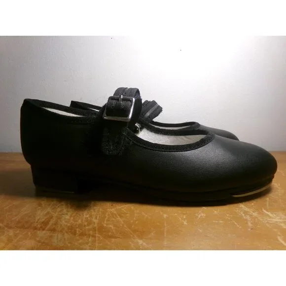 Dance Tap Shoes Capezio Kids 13M Mary Jane Leather Easy Strap Student