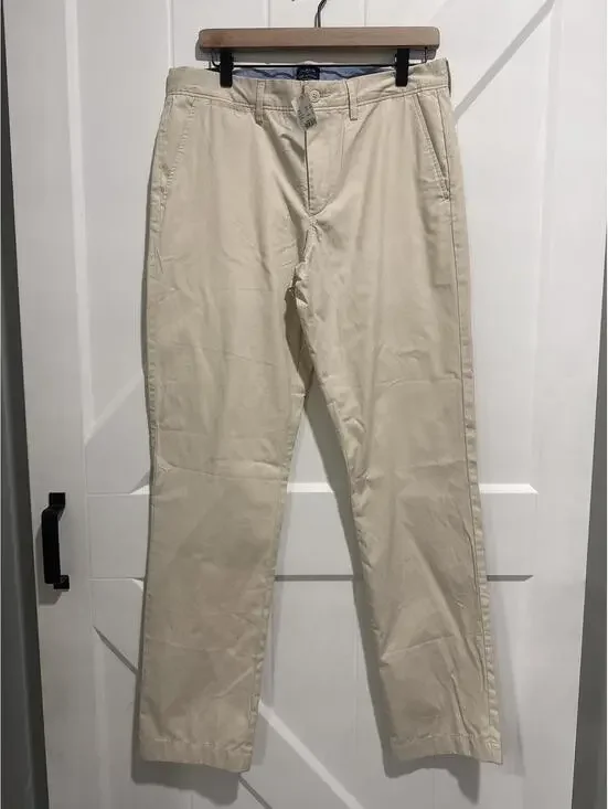 J.Crew The Sutton Summerweight Chino Pants 32x34, Beige, NWT