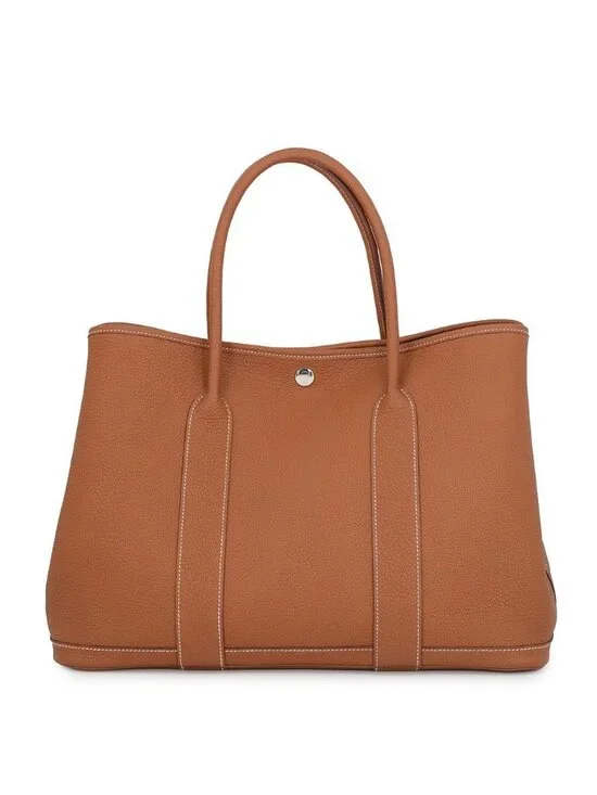 Hermes Tote Garden Party PM Gold Silver Negotiating
