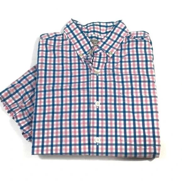 BF74 J. Crew designer Preppy Button Shirt S