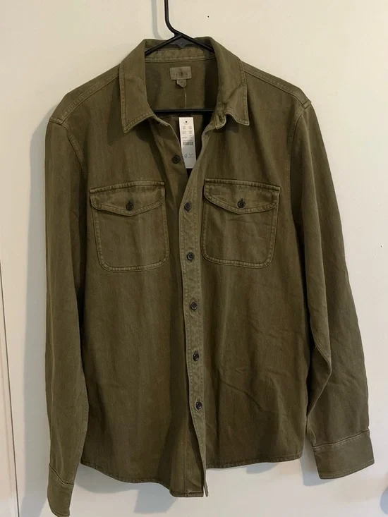 NWT J.Crew Garment Dyed Work Shirt
