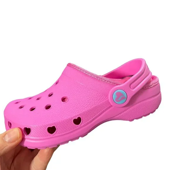 Skechers Toddler Girls Faux Fur Slip On‎ Clog Size 9-10 Pink Warm Comfort Shoes