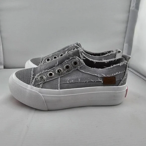 Blowfish Malibu Lunar Smoked 3982 Platform Sneakers Slide-in Kids 12 New W/O Box