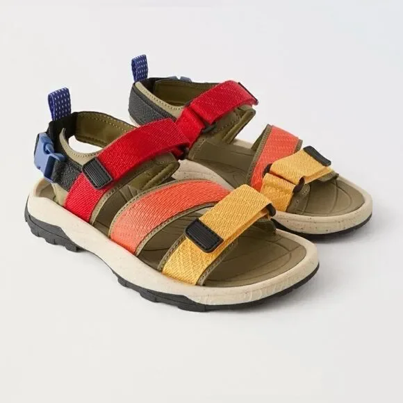 Zara Multicolored Sandals(Size 36/4.5)