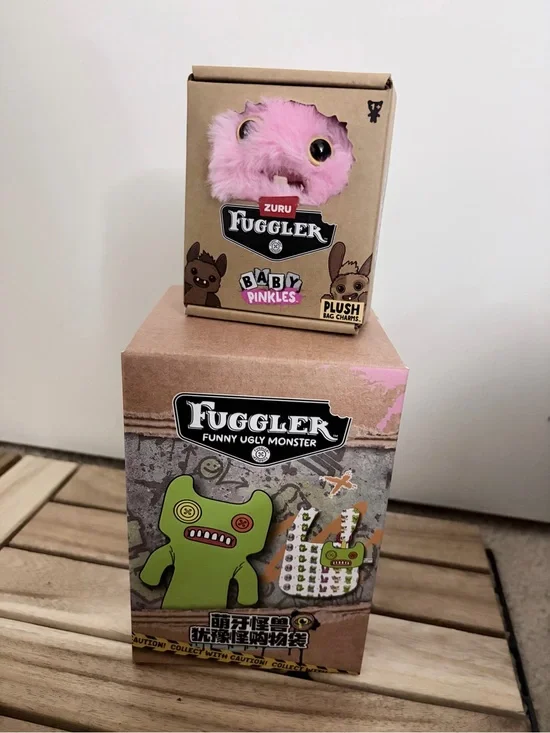 Fuggler Baby Pinkles Plush Tote Bag Charm – Pink by Fuggler