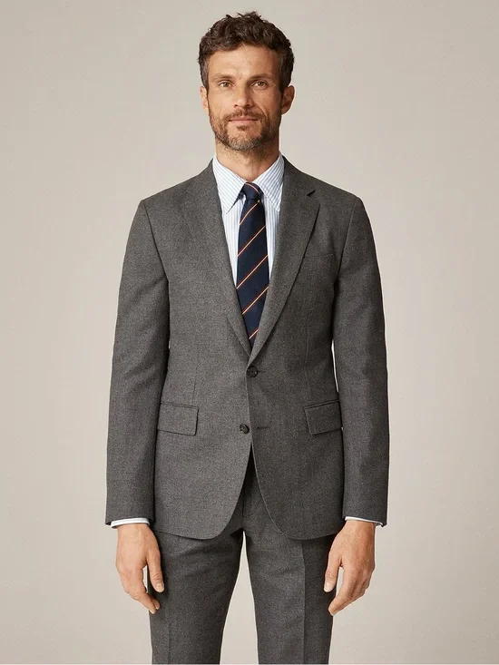 J. CREW Ludlow Slim-fit suit jacket in English cotton-wool blend Charcoal 38 R