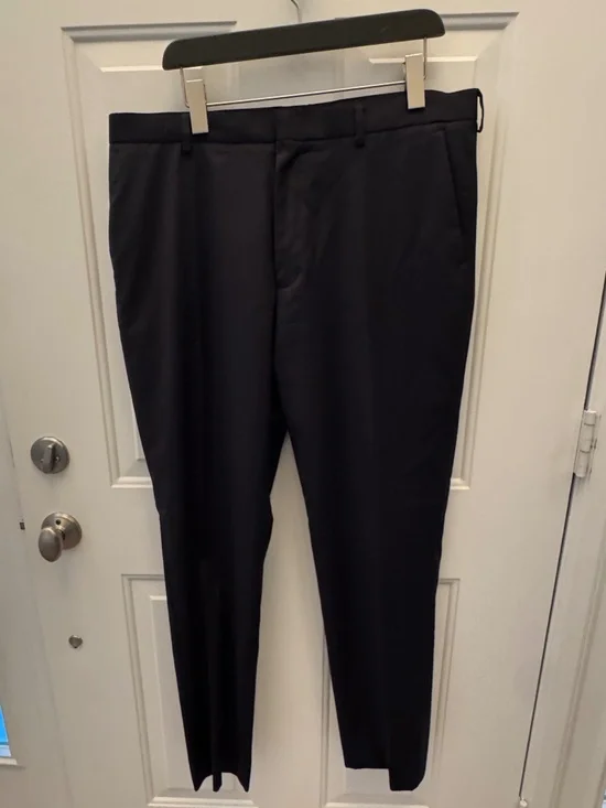 J.Crew Men's Ludlow Pants Wool Navy Blue 36 x 34