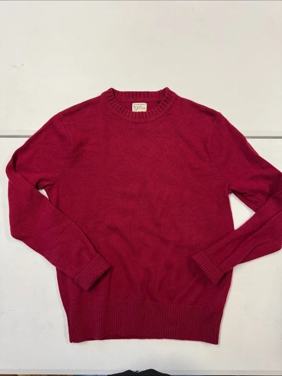 J. Crew Men's Crewneck Sweater in Red