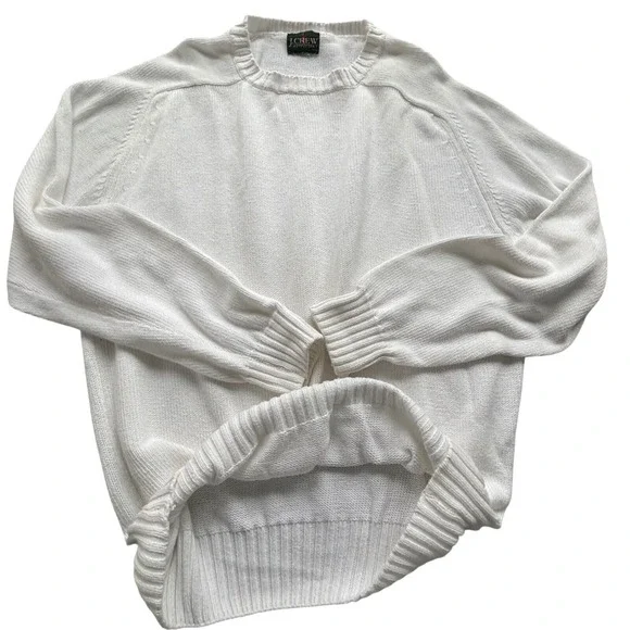 J. Crew Cream Crewneck Sweater