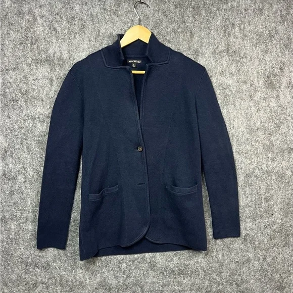 J.Crew Mercantile‎ Navy Blue Cotton Knit Blazer / Cardigan Women’s Size Small