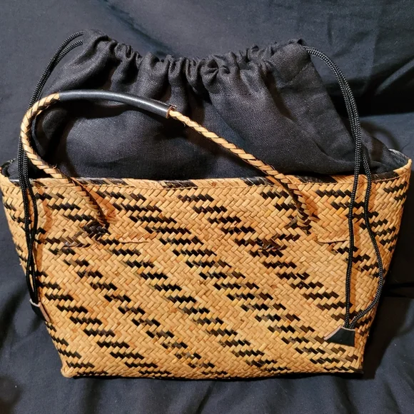 Faithfull the Brand Small Straw Tote Bag