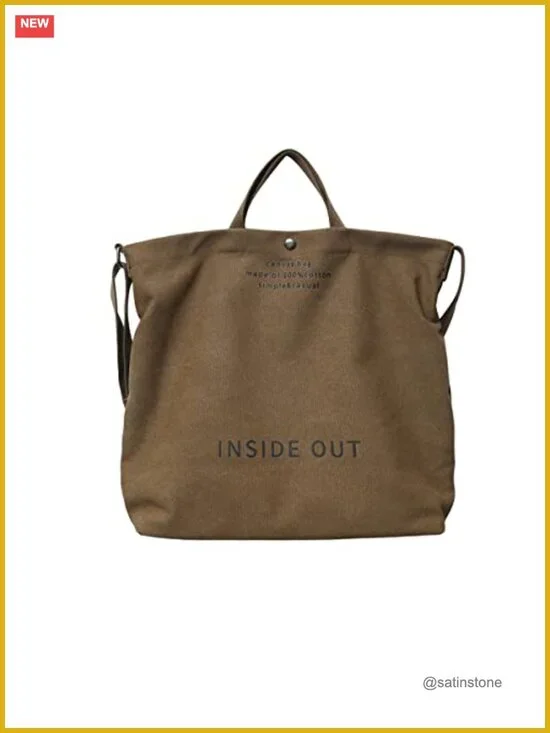 Women Canvas Tote Handbag Crossbody Satchel Shoulder Work Bag