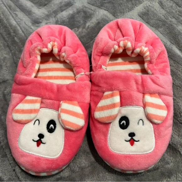 Baby Girls' House Slippers with Non-Slip Rubber:size‎ 11-12