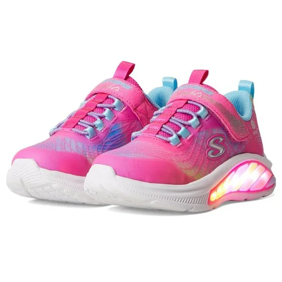 Skechers Rainbow Cruisers Rainbow Reflectin Kids 13 M Pink Casual Shoes ZOGG3029
