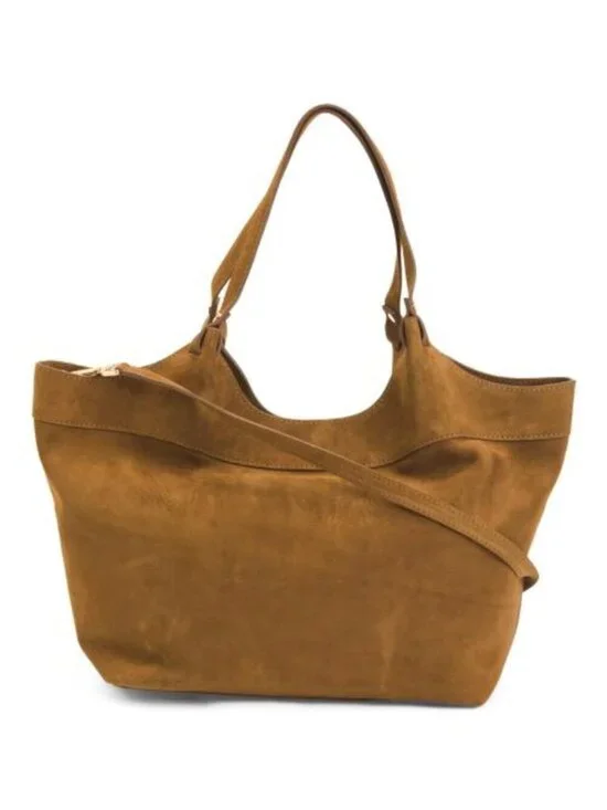 DIVINA FIRENZE Made In Italy Suede Tote