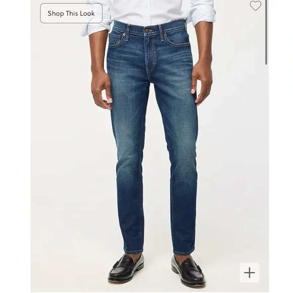 J Crew Slim Denim Jeans Slimming 32 Waist‎ 30 Length 32W 30L Dark Medium Casual