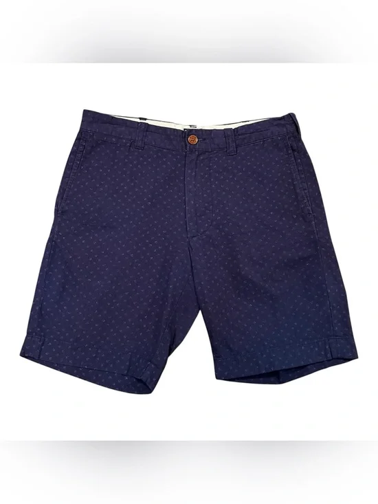 J. Crew 9” Stanton Navy All Over Floral Print Flat Front Shorts 30 Lightweight