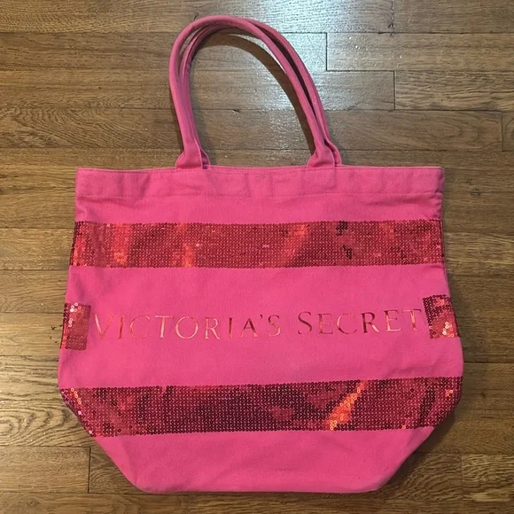 Victoria’s Secret Pink Sparkly Tote, Super Cute and Great Condition!