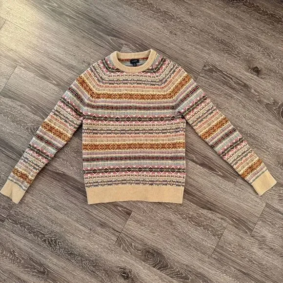 J. Crew Fair Isle sweater in lambswool blend