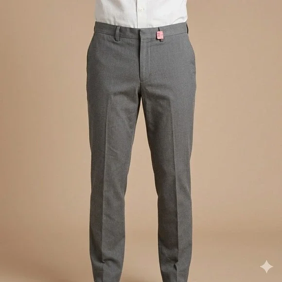 J.Crew Bowery Slim Fit Cotton Chino‎ Dress Pant 34x32 Grey