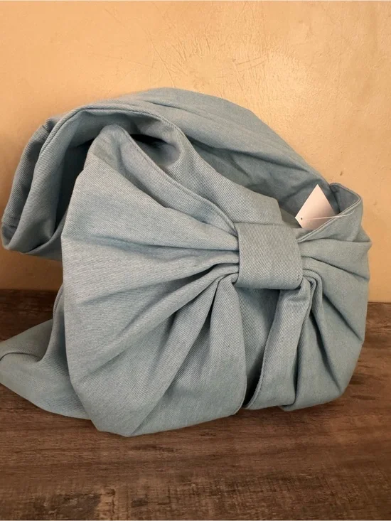 Light Blue Bow Knot Shoulder Bag