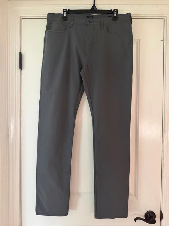 J.Crew Flex Charcoal Straight-Leg Pants