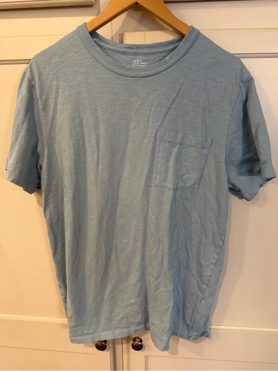 J. Crew Men’s Light Blue Pocket Tee