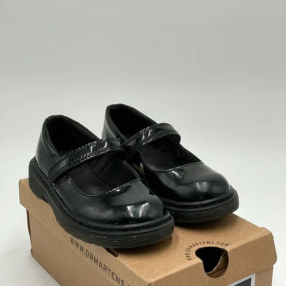Dr. Martens Maccy II 21776001 Mary Jane Girls US 13 Black Patent Shoes Ebay1322