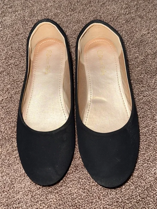 Dream Pairs Kids Black Classic Ballet Flats