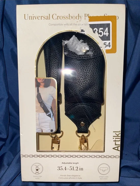 Black Universal Crossbody Phone Strap Holster