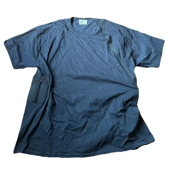 Daltech Force Concealed Carry T Shirt Men's Black Size 3X-4X Safest Carry READ‎