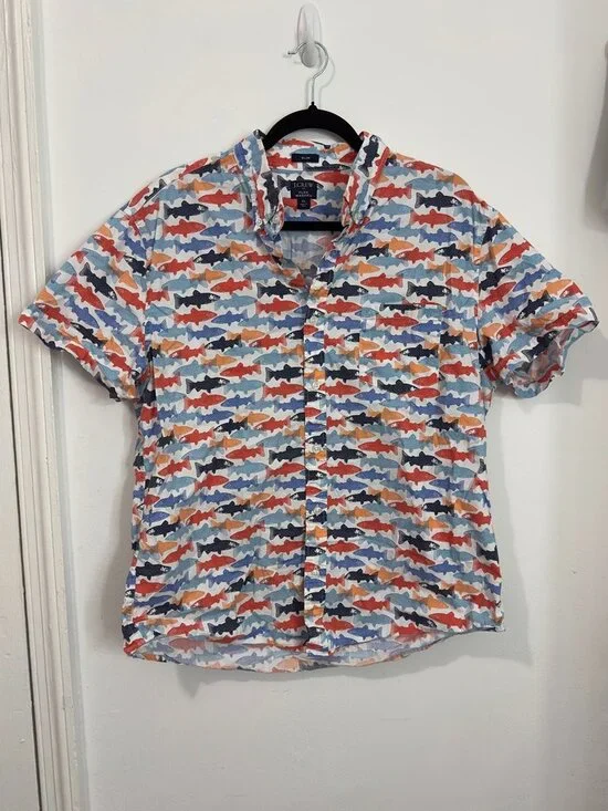 J.Crew Slim Casual Button-Down Collared Shirt - Men's XL