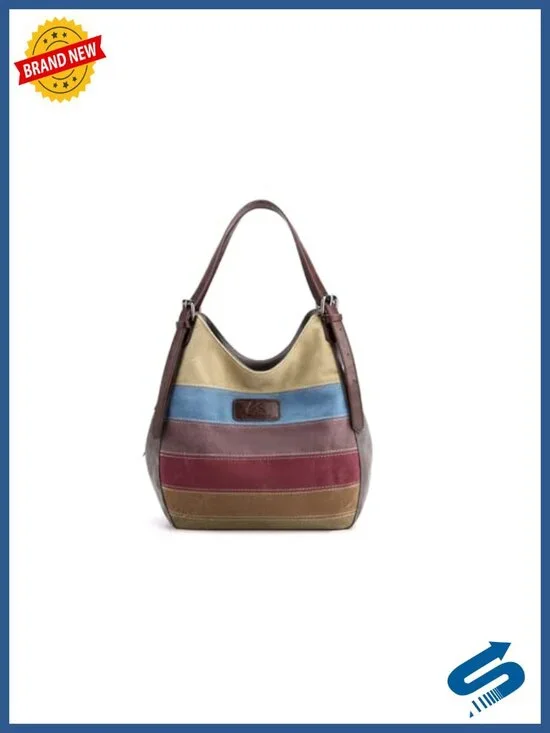 Canvas Shoulder Bag Large Capacity Top Handle Handbag Hobo Tote