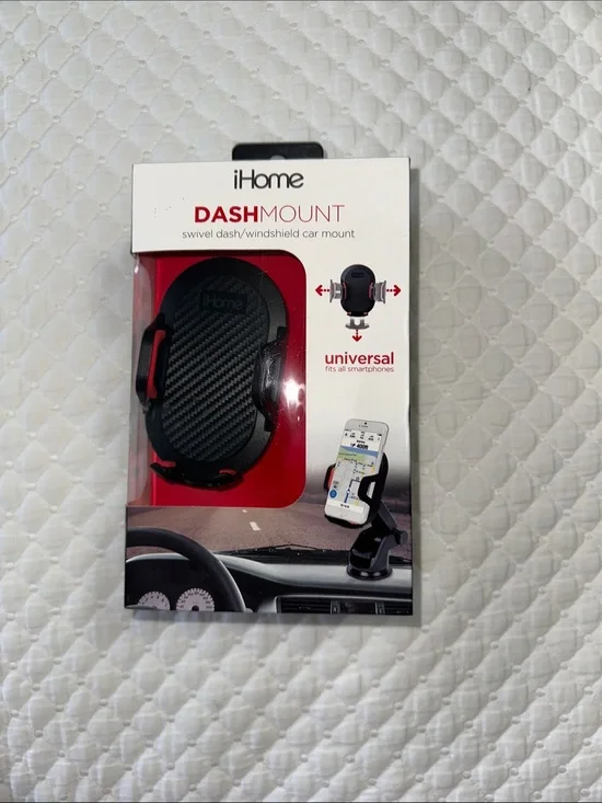 2/$6 iHome Black and Red Dash/Windshield Phone Mount