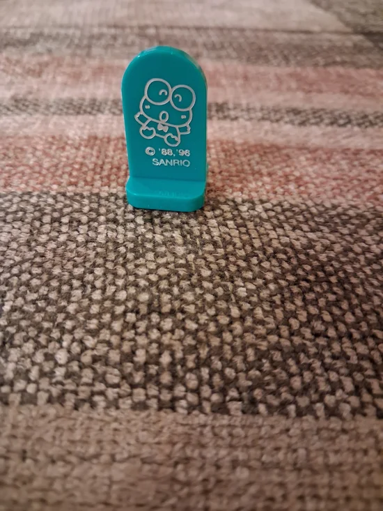 Vintage Sanrio Teal Keroppi Stamp
