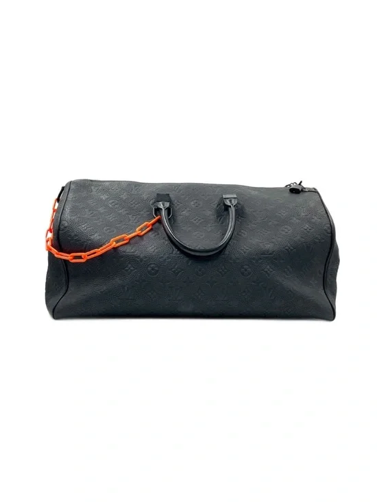 L***v* Black Monogram Duffel Bag