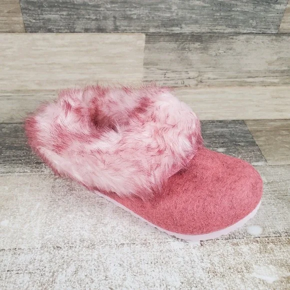 Birkenstock Kaprun Braid Clogs 9 Narrow Inuit‎ Pink Wool Felt Slip On Slipper